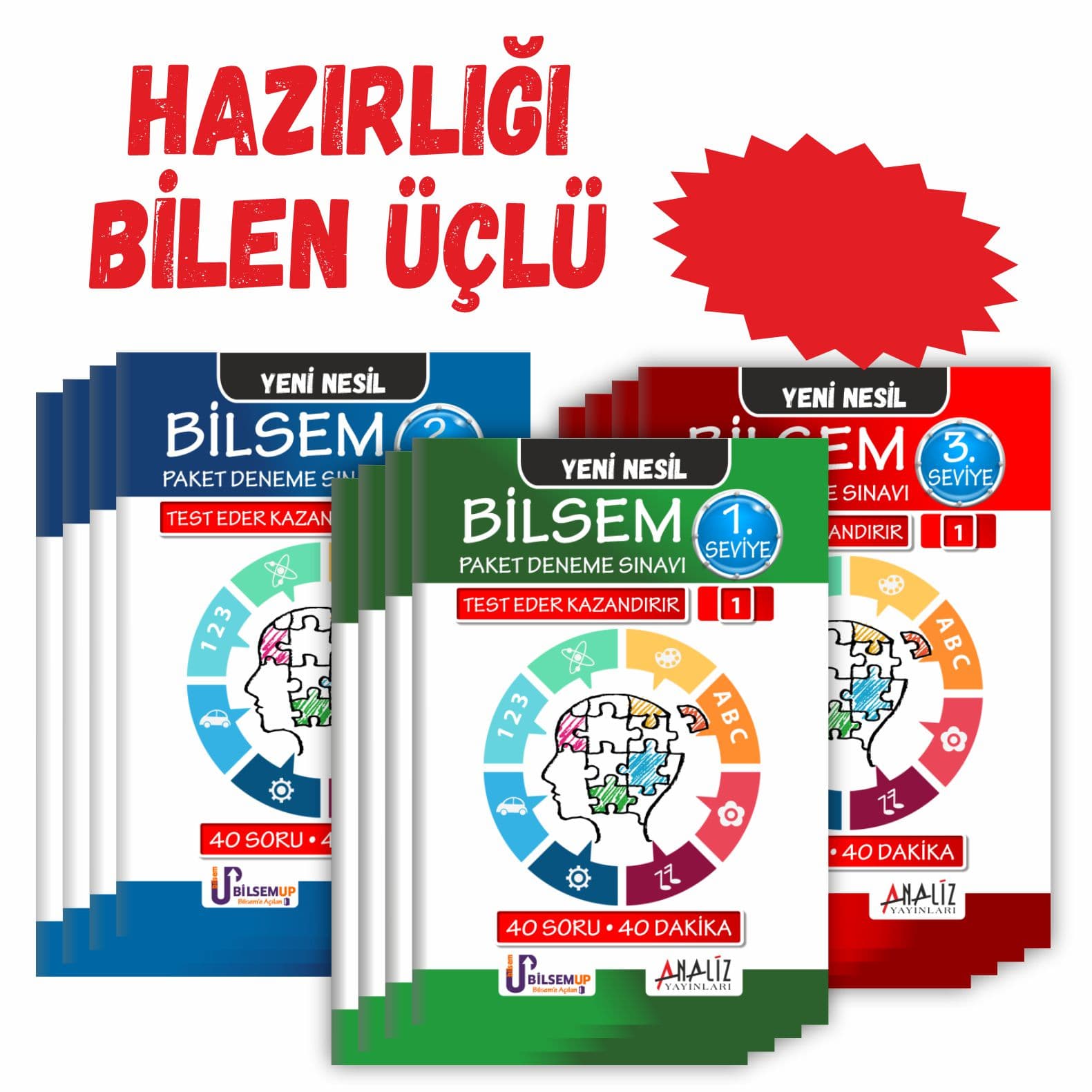 BİLSEM 3'LÜ PAKET DENEME (1.SEVİYE - 2.SEVİYE - 3.SEVİYE)