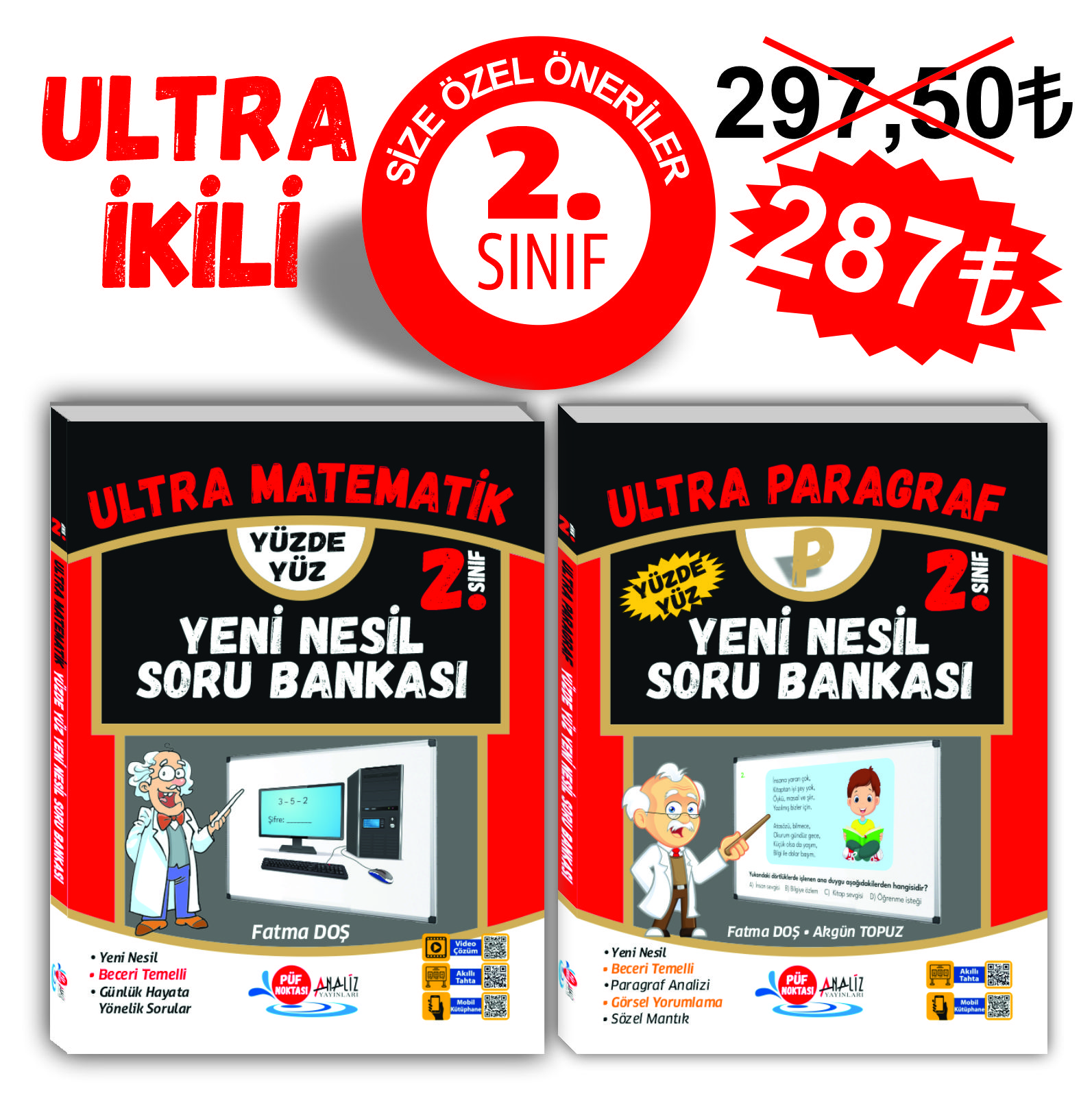 2.SINIF ULTRA 2'Lİ SET (MATEMATİK - PARAGRAF)